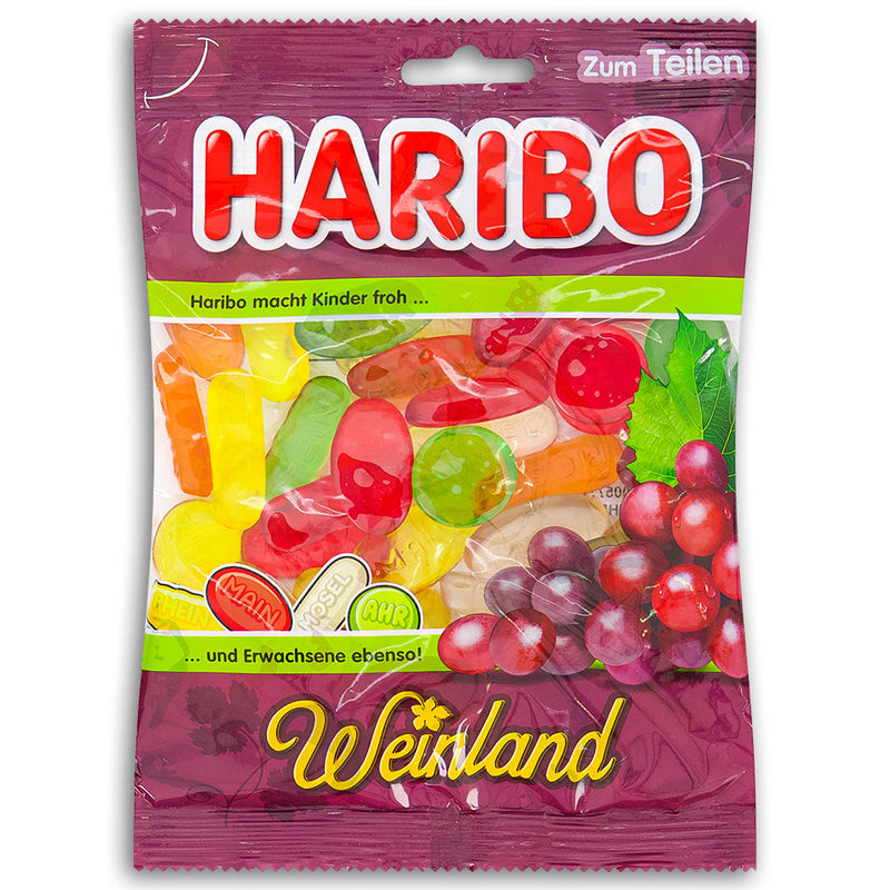 Haribo Weinland Wine Gums-200 g, Haribo Weinland Wine Gums, wine gum candy, fruity flavors, sweet adventure, chewy candy, candy connoisseur, haribo, haribo gummy, haribo gummies, german candy, sour gummy, sour gummies, german gummies, gummies, gummy candy, best gummies
