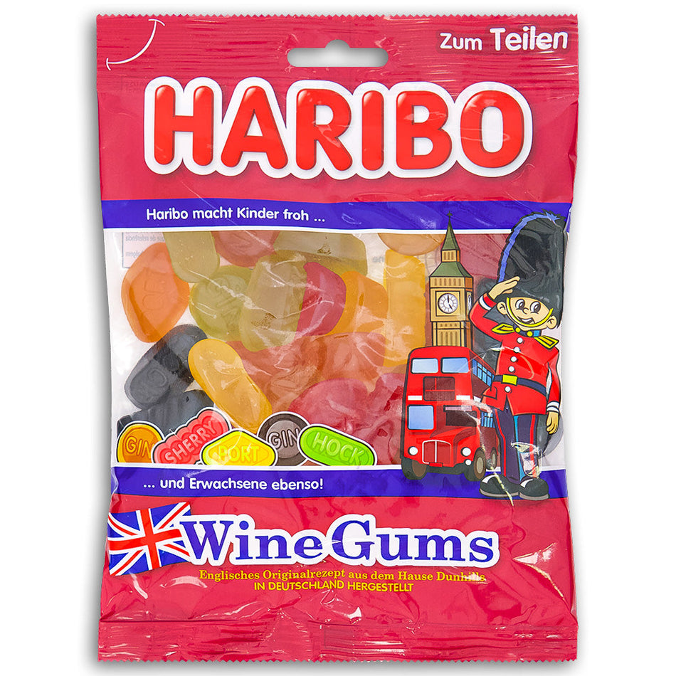 Haribo Wine Gums - 200 g, Haribo Wine Gums, wine gum candy, fruity flavors, flavor fiesta, chewy candy, candy celebration, haribo, haribo gummy, haribo gummies, german candy, sour gummy, sour gummies, german gummies, gummies, gummy candy, best gummies