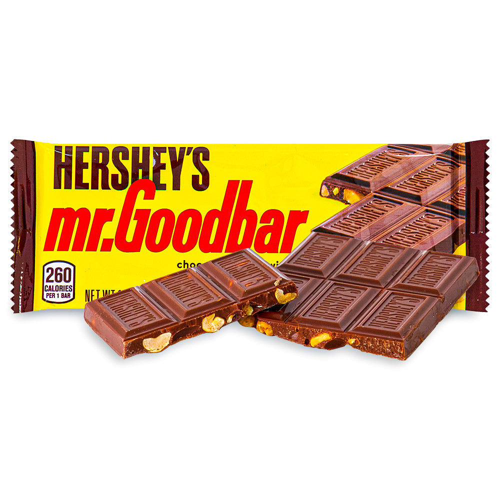 Mr. Goodbar 1.75oz Chocolate Opened, Mr.Goodbar, Mr.Goodbar Candy, Hersheys Chocolate, Hershey's Candy, Hershey's Chocolate