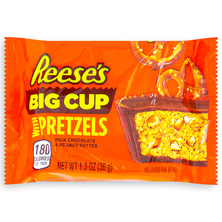 Reeses Big Cup Stuffed with Pretzel Front