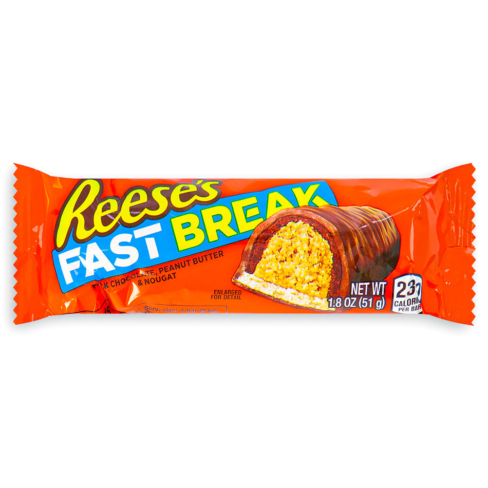 Reese's Fast Break Bar 51g Front, Reeses, reeses chocolate, reeses cups, reeses peanut butter cups, peanut butter cups, reeses fast break, reeses fast break bar, reese's fast break, reese's fast break bar