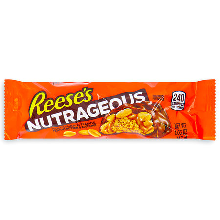 Reese's Nutrageous 41g Front, Reeses, reeses chocolate, reeses cups, reeses peanut butter cups, peanut butter cups, reeses nutrageous