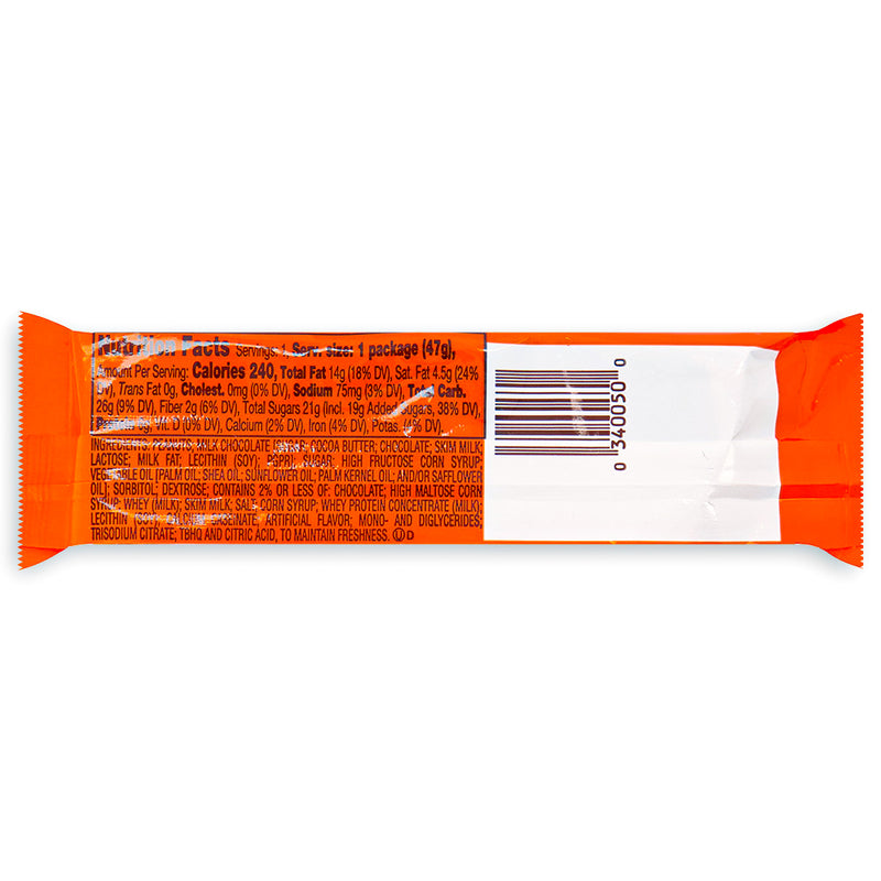Reese's Nutrageous 41g Back, Reeses, reeses chocolate, reeses cups, reeses peanut butter cups, peanut butter cups, reeses nutrageous