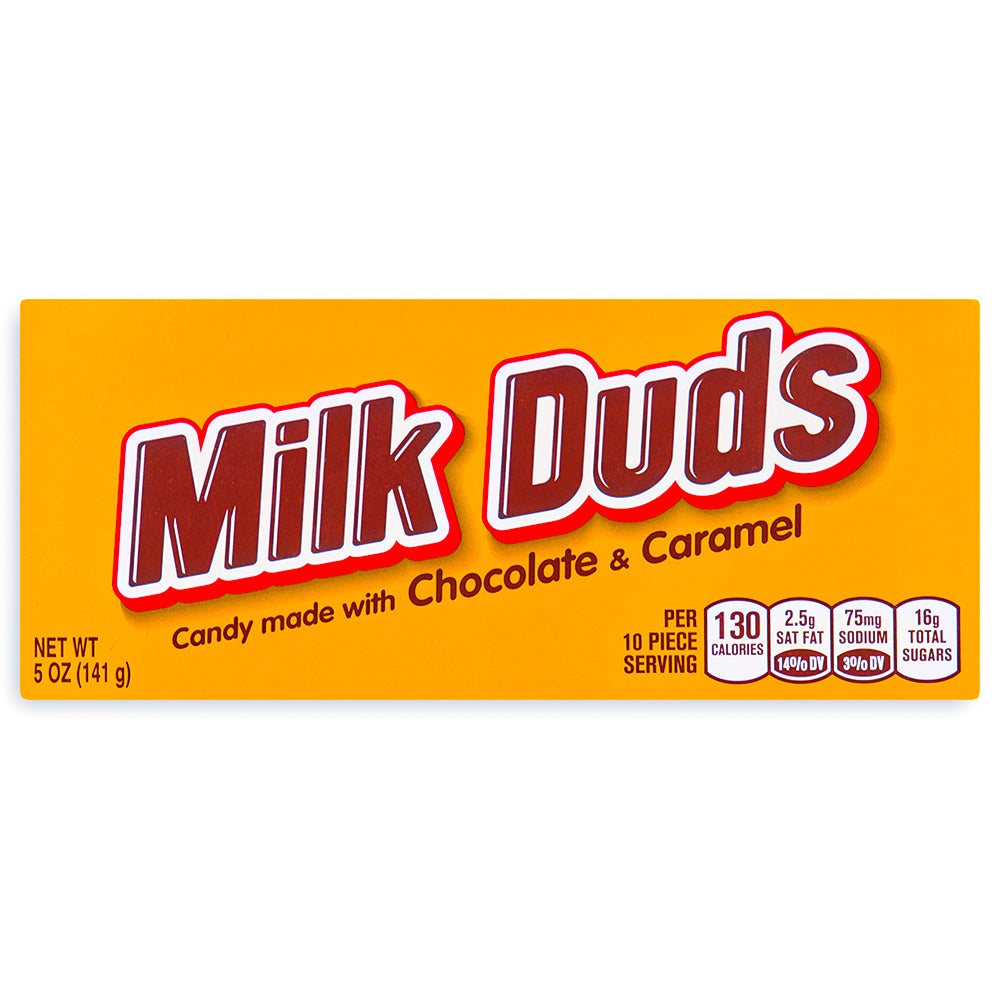 Milk Duds Theater Pack Chocolate 5oz Front, Milk Duds, Milk Duds Chocolate, Milk Dud Candy, Milk Duds Candy