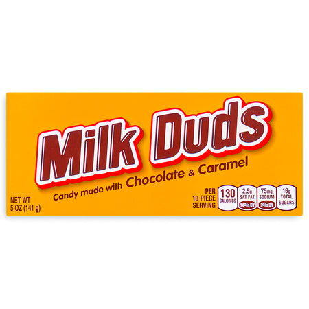 Milk Duds Theater Pack Chocolate 5oz Front, Milk Duds, Milk Duds Chocolate, Milk Dud Candy, Milk Duds Candy
