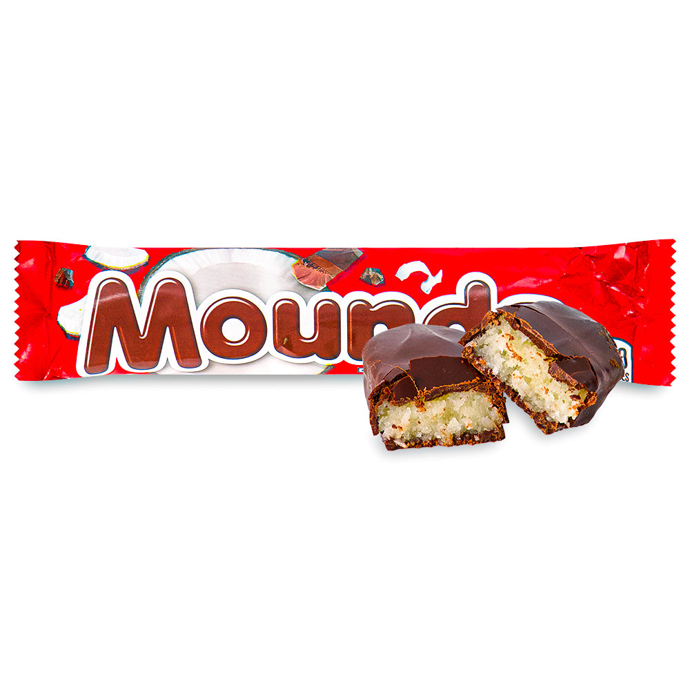Mounds Bar 1.75 oz Chocolate Opened, Mounds Bar, Mounds Candy, Mounds Candy Bar, Mounds Chocolate Bar