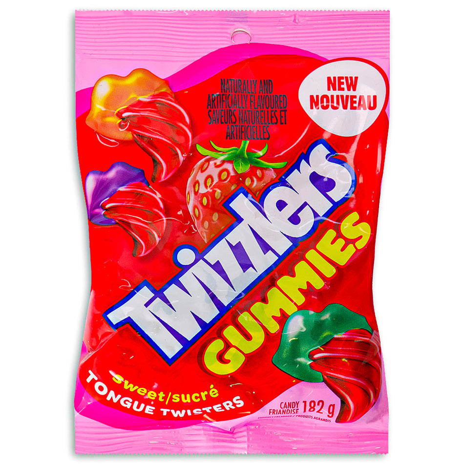 Twizzlers Gummies Sweet Tongue Twisters 182g Front, Twizzlers Gummies Sweet Tongue Twisters, Flavor-Packed Carnival, Fruity Delights, Sweet Cravings, Luscious Strawberry, Zingy Orange, Tongue-Twisting Adventure, Share the Fun, Sweet Symphony, Snack Delight, twizzler, twizzlers, twizzlers licorice, twizzler licorice, twizzlers candy, twizzler candy