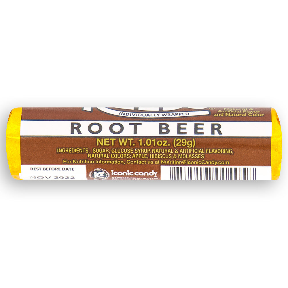 Reed's Root Beer Candy Rolls Back Ingredients Nutrition Facts, reeds candy, reeds candy rolls, root beer candy, retro candy, nostalgic candy, nostalgia candy
