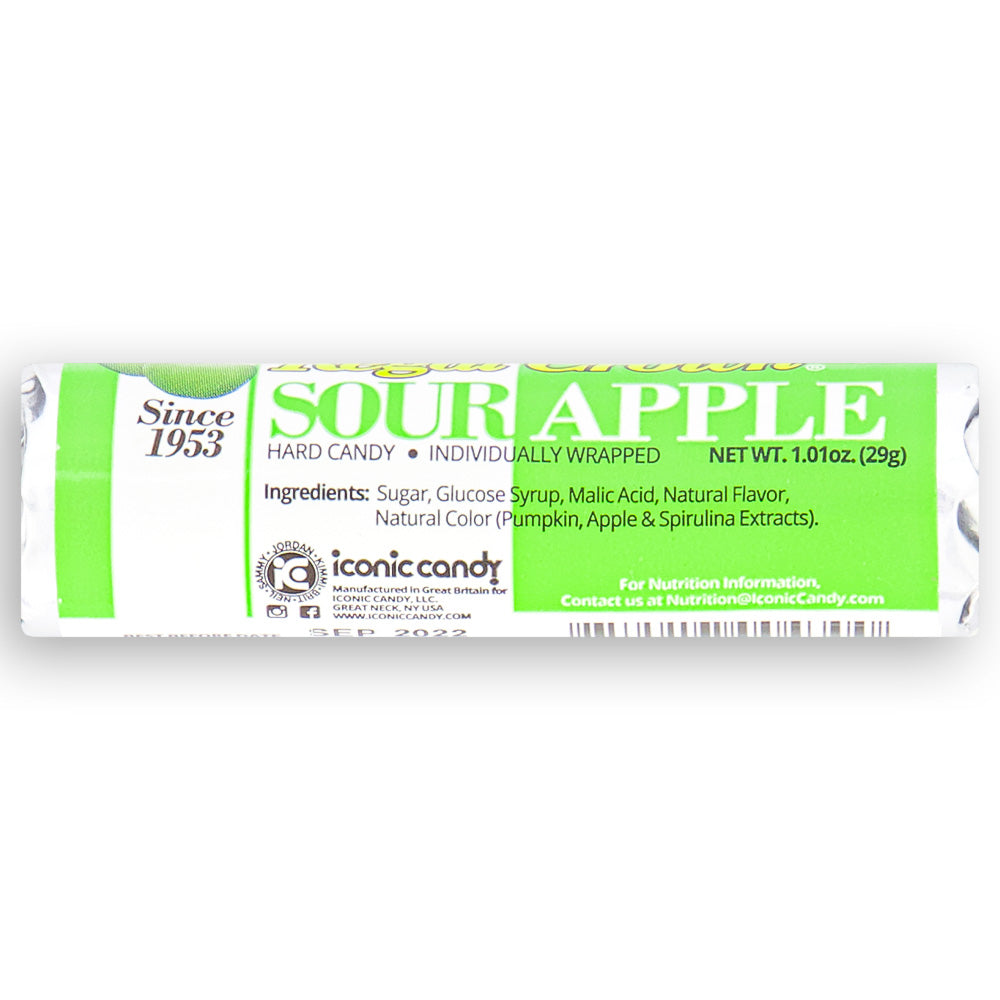 Regal Crown Sour Apple Candy Rolls Back - Ingredients