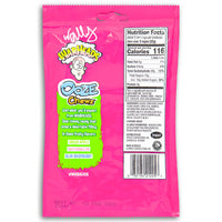 Warheads Ooze Chewz Ropes 3oz Back