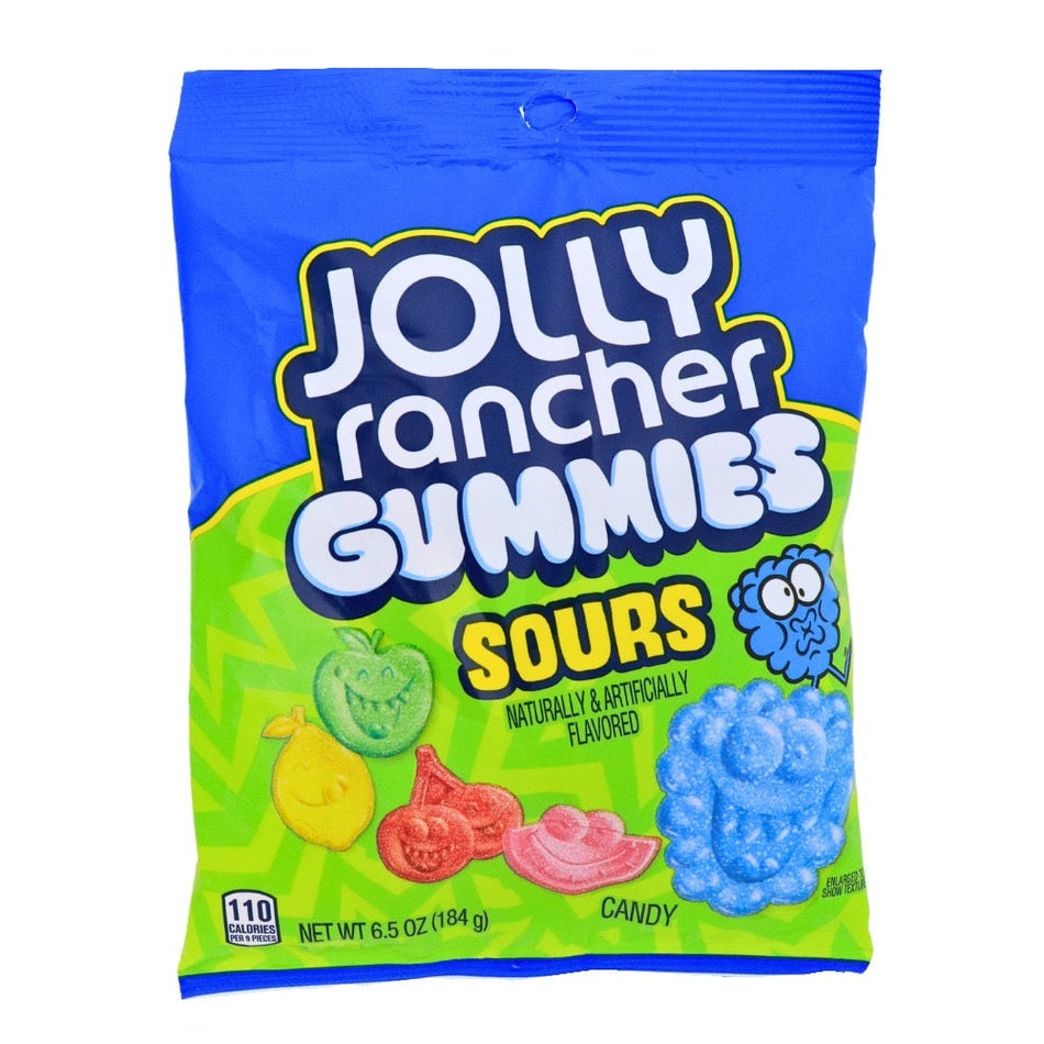 Jolly Rancher Gummies Sours-5 oz. Nutrition Facts Ingredients, Jolly Rancher Gummies Sours, Tangy Candy, Sour Gummy Candy, Fruit-Flavored Gummies, Tangy Flavor Explosion, Fruity Fun, Chewy Delights, jolly rancher, jolly rancher candy, jolly rancher sour candy, jolly rancher sour, jolly rancher hard candy, hard candies, jolly rancher hard candies, jolly rancher gummies, gummies, jolly rancher gummy