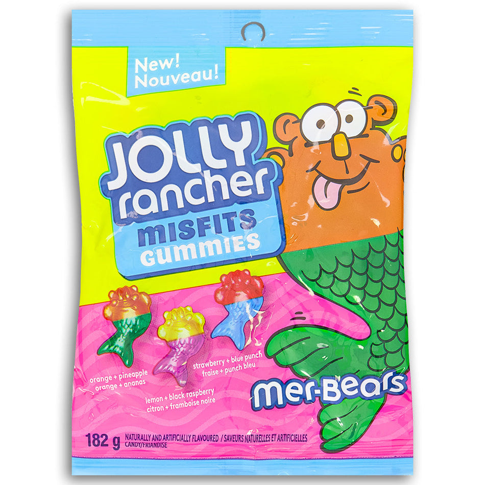 Jolly Rancher Misfits Gummies Mer-Bears - 182 g, Jolly Rancher Misfits Gummies Mer-Bears, fruity delight, flavor-filled adventure, ocean explorers, juicy flavors, treasure trove, whimsical escape, sea creatures, sweet treats, jolly rancher, jolly rancher candy, jolly rancher sour candy, jolly rancher sour, jolly rancher hard candy, hard candies, jolly rancher hard candies, jolly rancher gummies, gummies, jolly rancher gummy