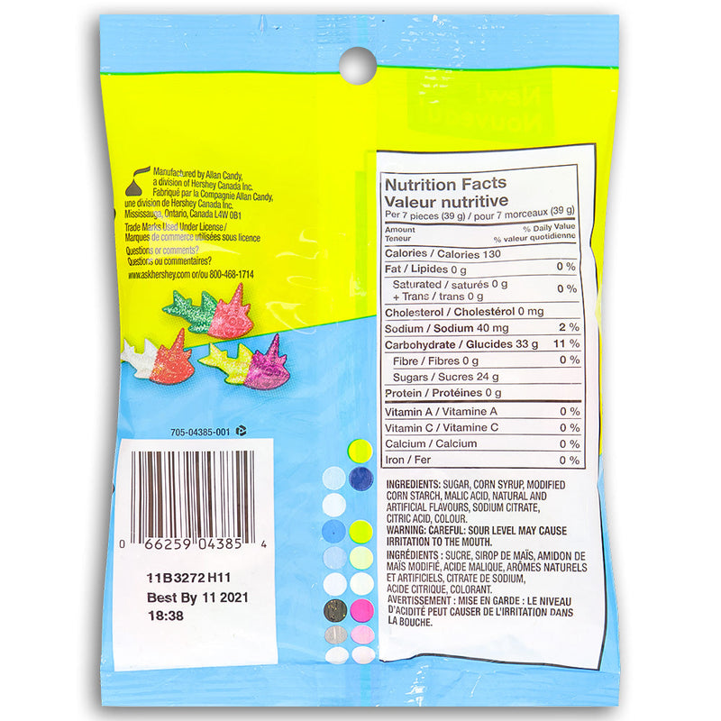 Jolly Rancher Misfits Gummies Tropical Uni-Sharks - 182 g Nutrition Facts Ingredients, Jolly Rancher Misfits Gummies, Tropical Uni-Sharks, candy, tropical flavors, pineapple, mango, key lime, beach, snacking, deliciousness, jolly rancher, jolly rancher candy, jolly rancher sour candy, jolly rancher sour, jolly rancher hard candy, hard candies, jolly rancher hard candies, jolly rancher gummies, gummies, jolly rancher gummy