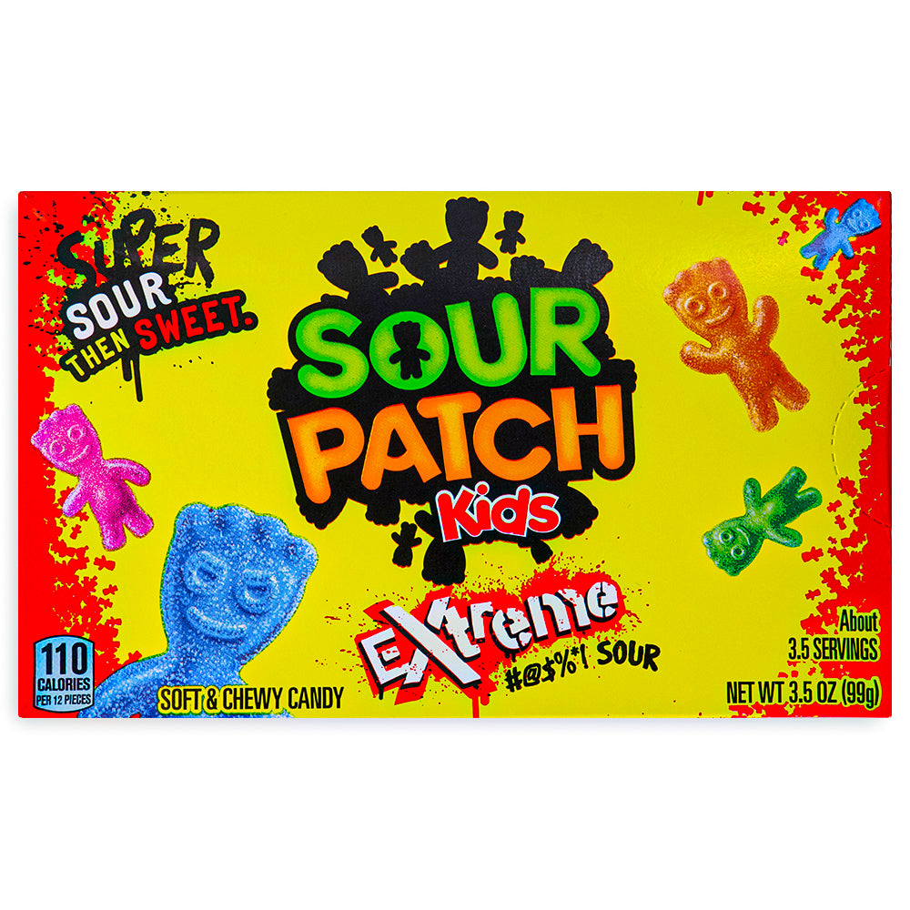 Sour Patch Kids Extreme Candy Theater Pack 99g Front - Canadian Candy - Maynards Candy