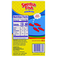 Swedish Fish Candy Assorted Theatre Pack Back, swedish fish, swedish fish candy, gummy candy