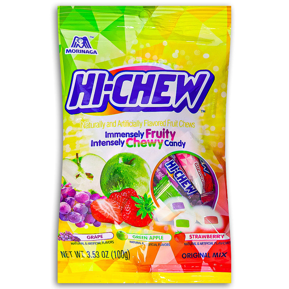 Hi-Chew Original Mix - 3.53oz, Hi-Chew Original Mix, Chewy Fruit Candy, Hi-Chew Flavor Variety, Assorted Fruit Chews, hi chew, hi chew candy, hi chew candies, hi-chew, hi-chew candy, hi-chew candies