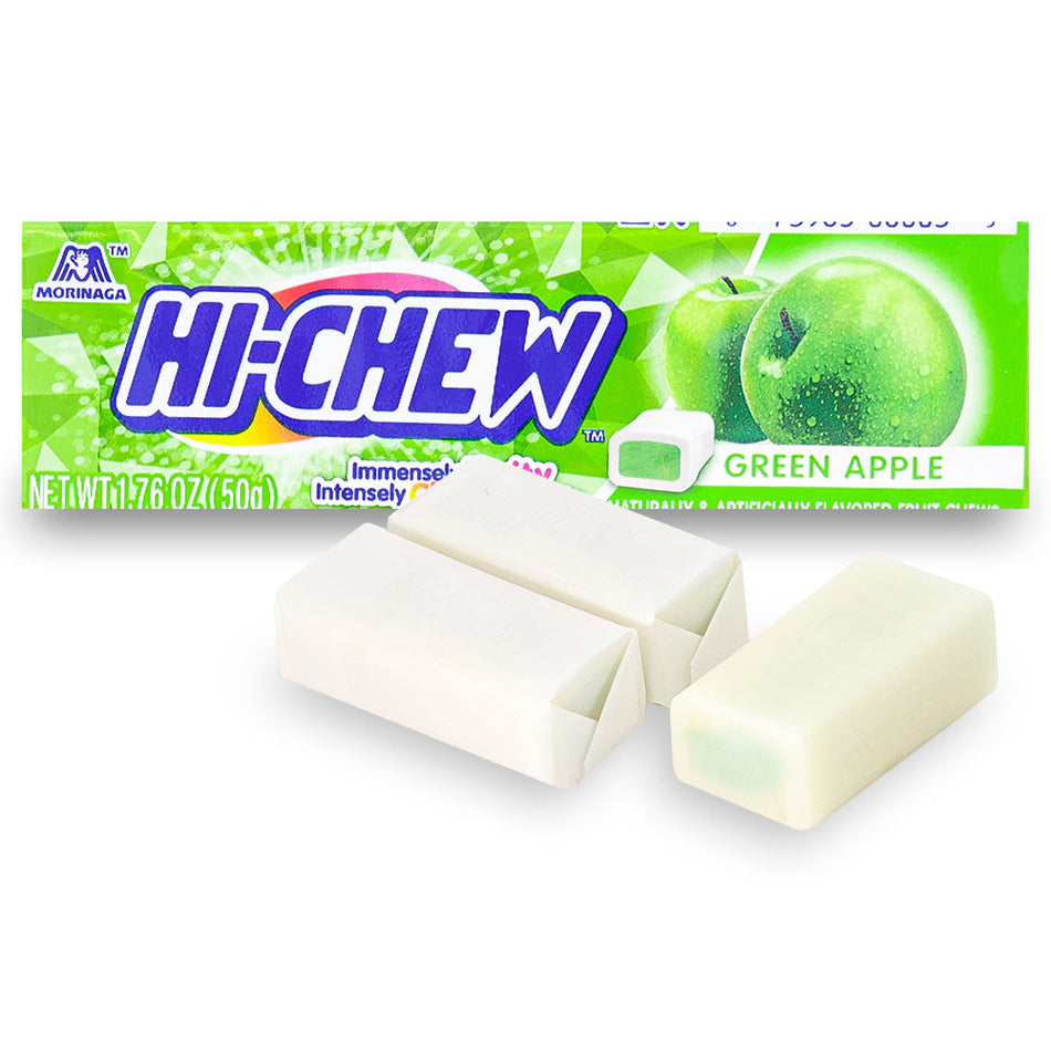 Hi-Chew Green Apple, Hi-Chew Green Apple, Green Apple Flavored Chewy Candy, Tangy Apple Chew, Hi-Chew Fruit Candy, hi chew, hi chew candy, hi chew candies, hi-chew, hi-chew candy, hi-chew candies
