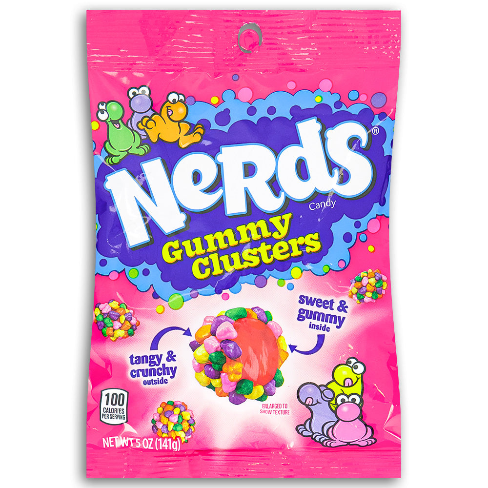 Nerds Gummy Clusters 5oz Front, Nerds, nerds candy, nerds gummy clusters, nerds gummy candy, nerds gummies