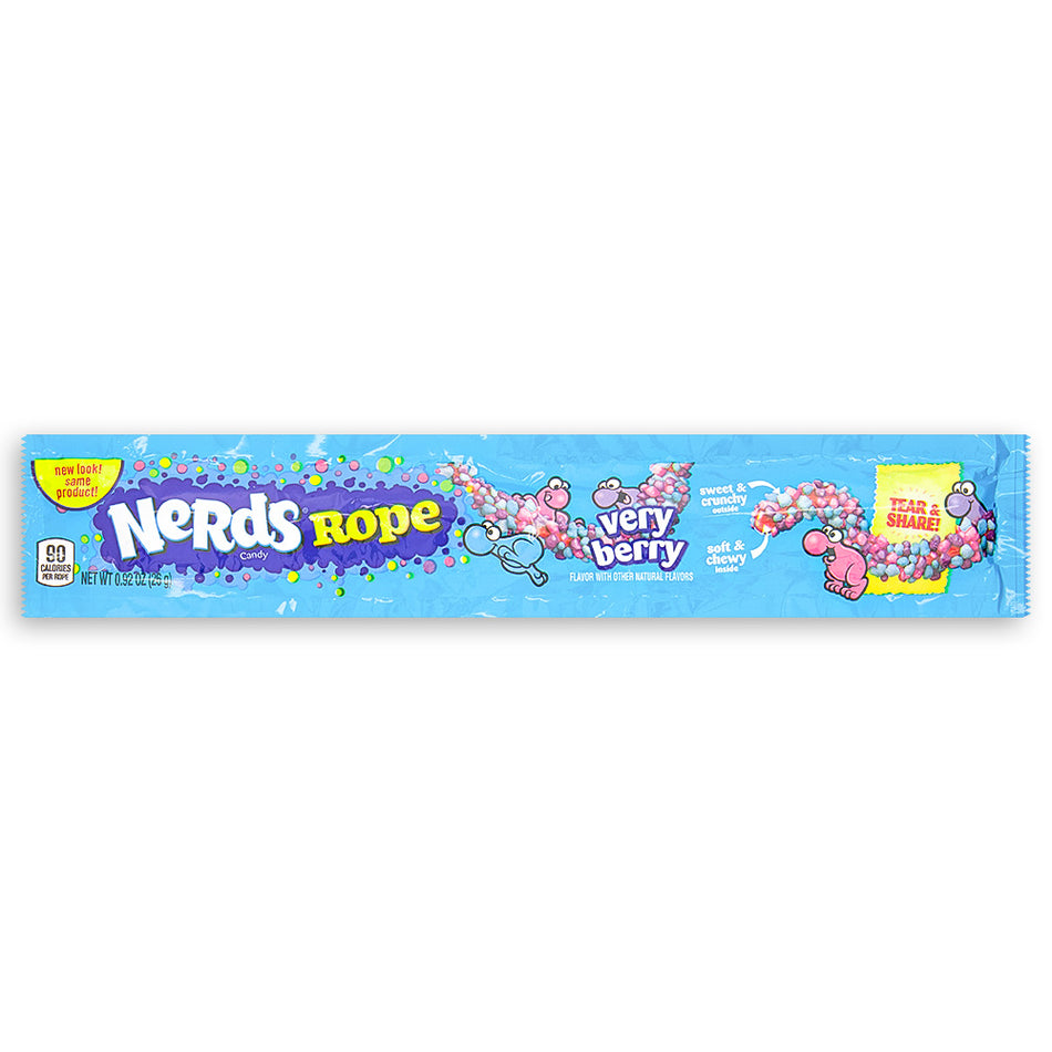 Nerds Rope Very Berry Candy .92 oz Front, Nerds Rope, Nerds Rope Very Berry, Nerds Candy, Berry Candy, Chewy Candy, Hard Candy