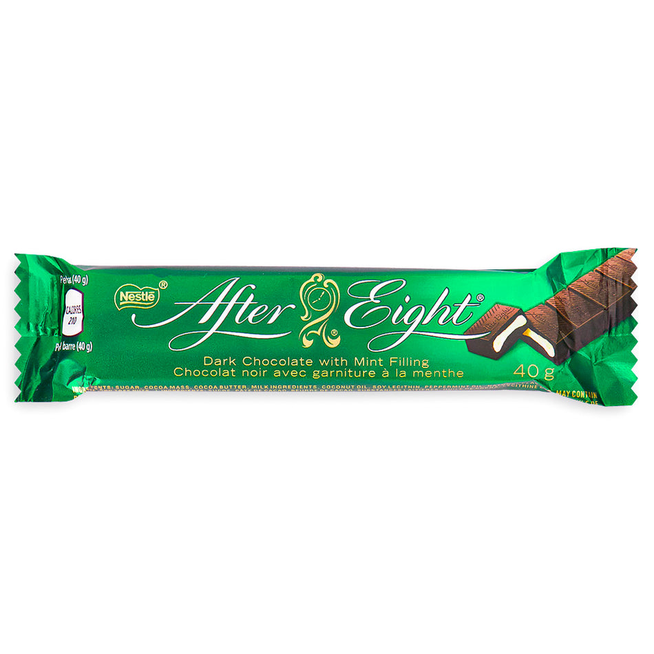 After Eight - Canadian Chocolate Bar - Nestle Canada - Front - Candy from the 60s