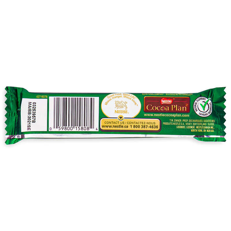 After Eight - Canadian Chocolate Bar - Nestle Canada Back
