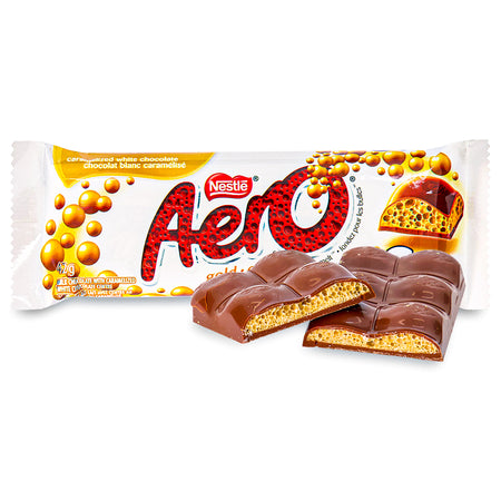 Aero Gold Chocolate Bar with Bar, Canadian Chocolate, Canadian Chocolate Bar, Creamy Milk Chocolate, Bubbly Chocolate, Aero Chocolate Bar, Gold Chocolate