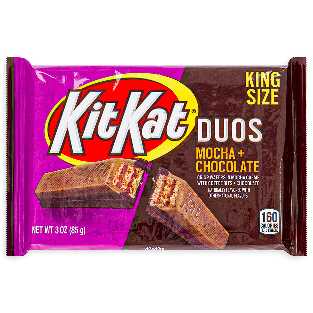 Kit Kat Duos Mocha Chocolate King Size 85g Front - Kit Kat