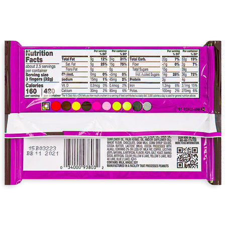 Kit Kat Duos Mocha Chocolate King Size 85g Back - Kit Kat - Nutrition Facts - Ingredients