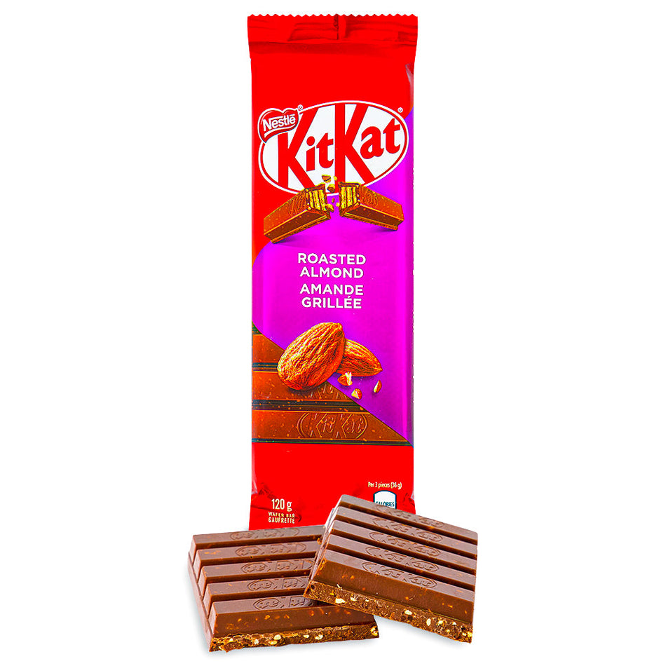 Kit Kat Roasted Almond Bars 120 g Front Open, kit kat, kit kat chocolate, kit kat chocolate bar, kit kat roasted almond, kit kat roasted almond bar