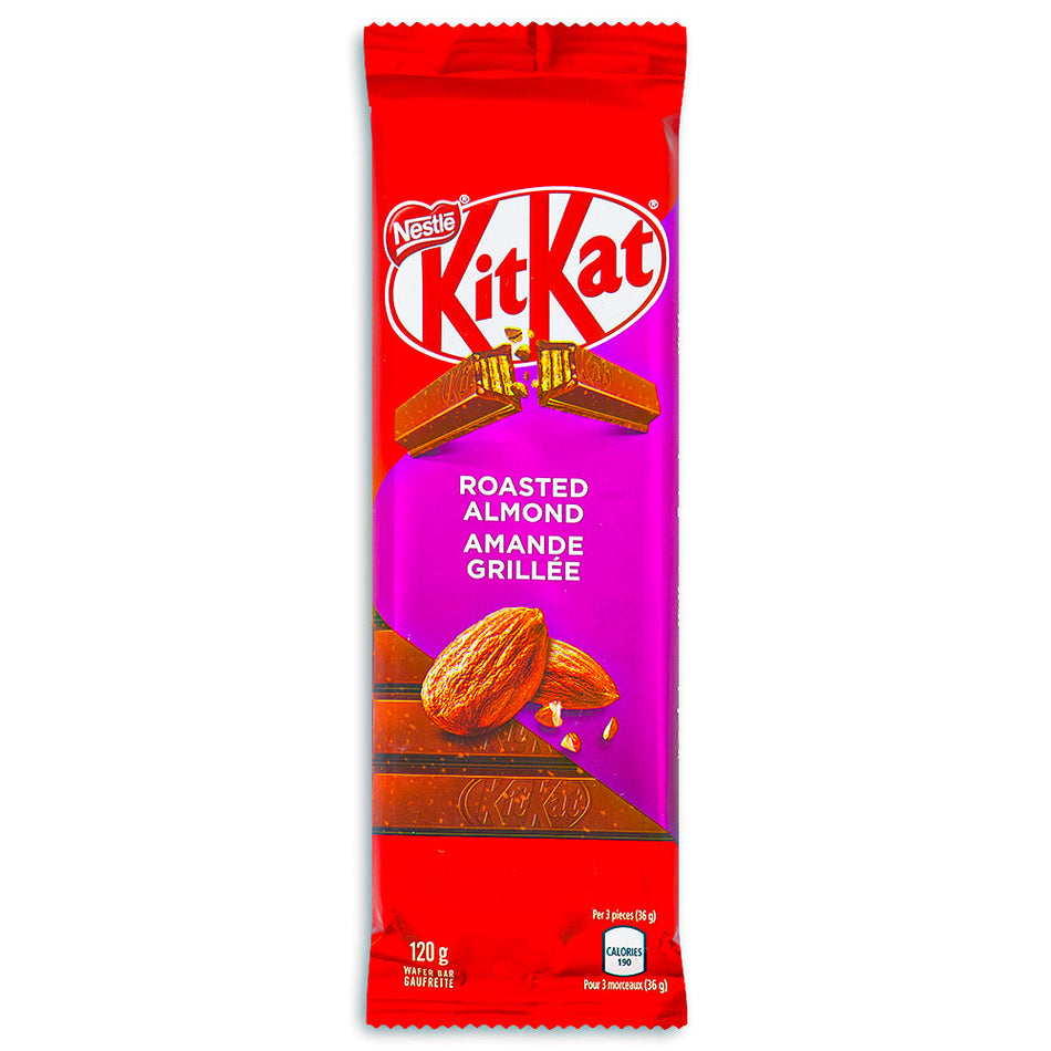 Kit Kat Roasted Almond Bars 120 g front, kit kat, kit kat chocolate, kit kat chocolate bar, kit kat roasted almond, kit kat roasted almond bar