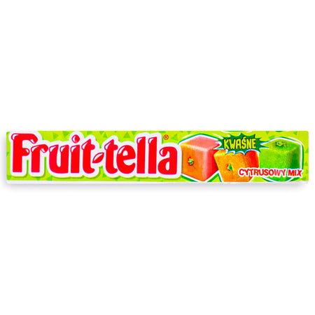 Fruit-Tella Citrus Mix 41g Front, Fruit-tella, Fruit-tella candy, UK sweets, UK candy, Fruit candy, Chewy fruit candy