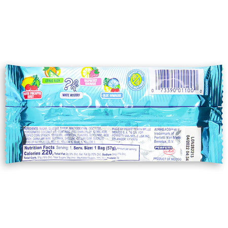 AirHeads Candy Paradise Blends Bites Back - Nutritional Info - Ingredients