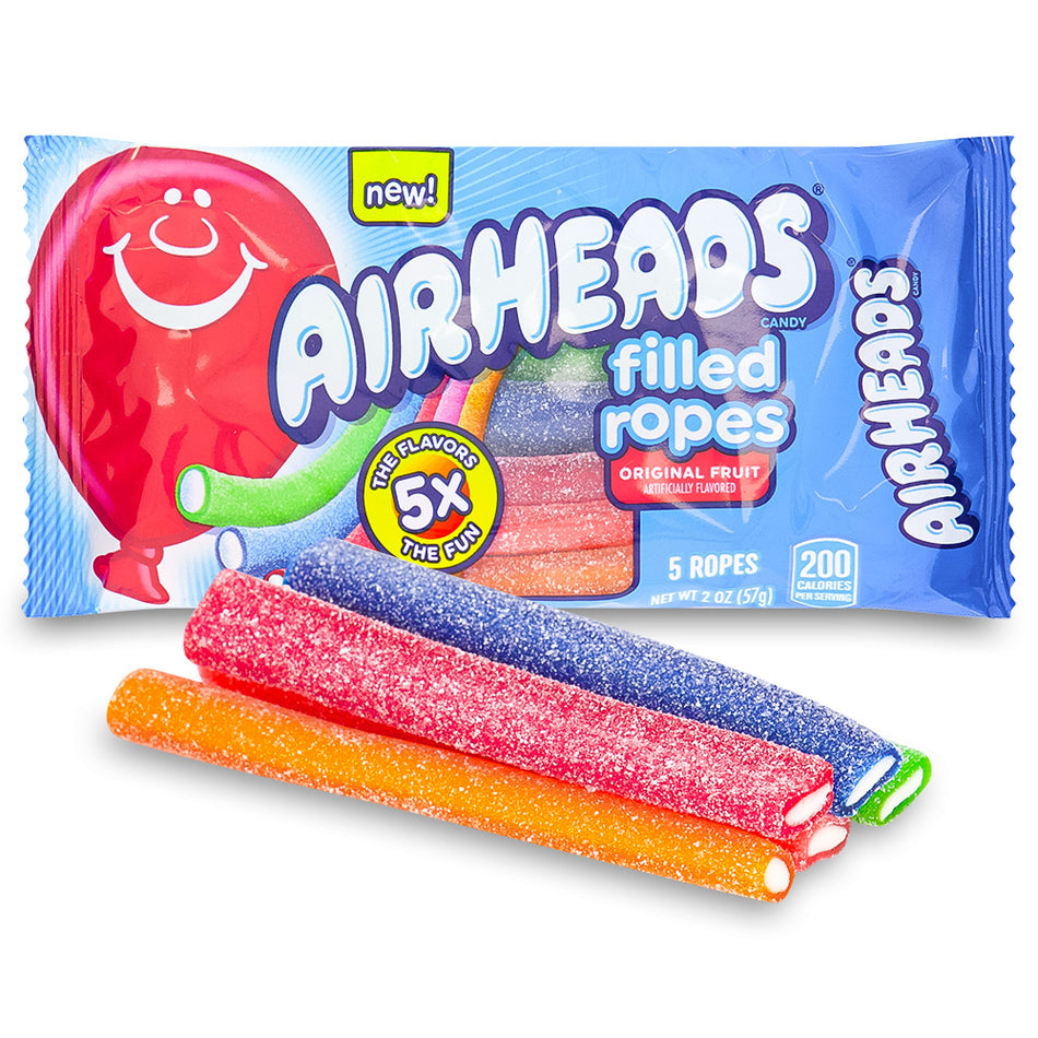 Airheads Candy Original Fruit Filled Ropes Candy - American Candy - Retro Candy from Airheads