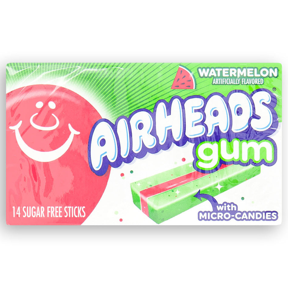 AirHeads Gum Watermelon, Airheads, airheads candy, airheads flavors, taffy, taffy candy, chewing gum, bubble gum, Airheads gum, Airheads chewing gum