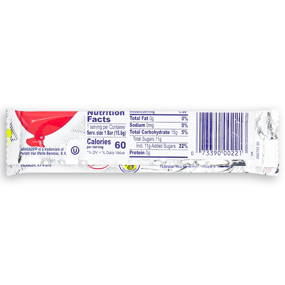 AirHeads Taffy White Mystery Nutrition Facts Ingredients,  Airheads, airheads candy, airheads flavors, taffy, taffy candy