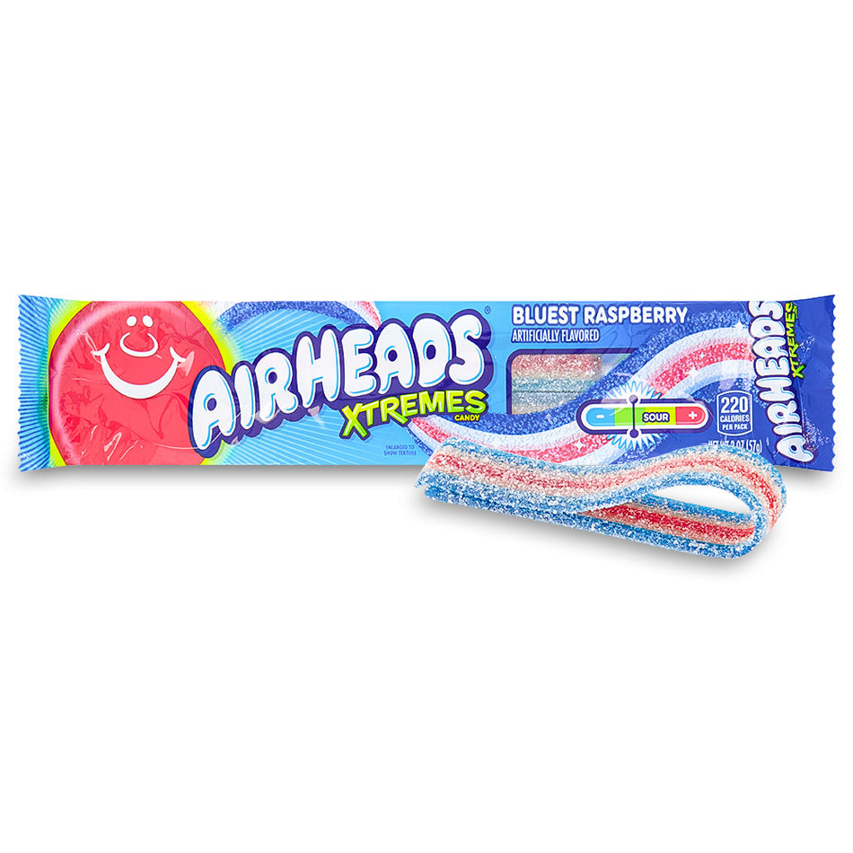 AirHeads Xtremes Bluest Raspberry -Sour Candy - American Candy