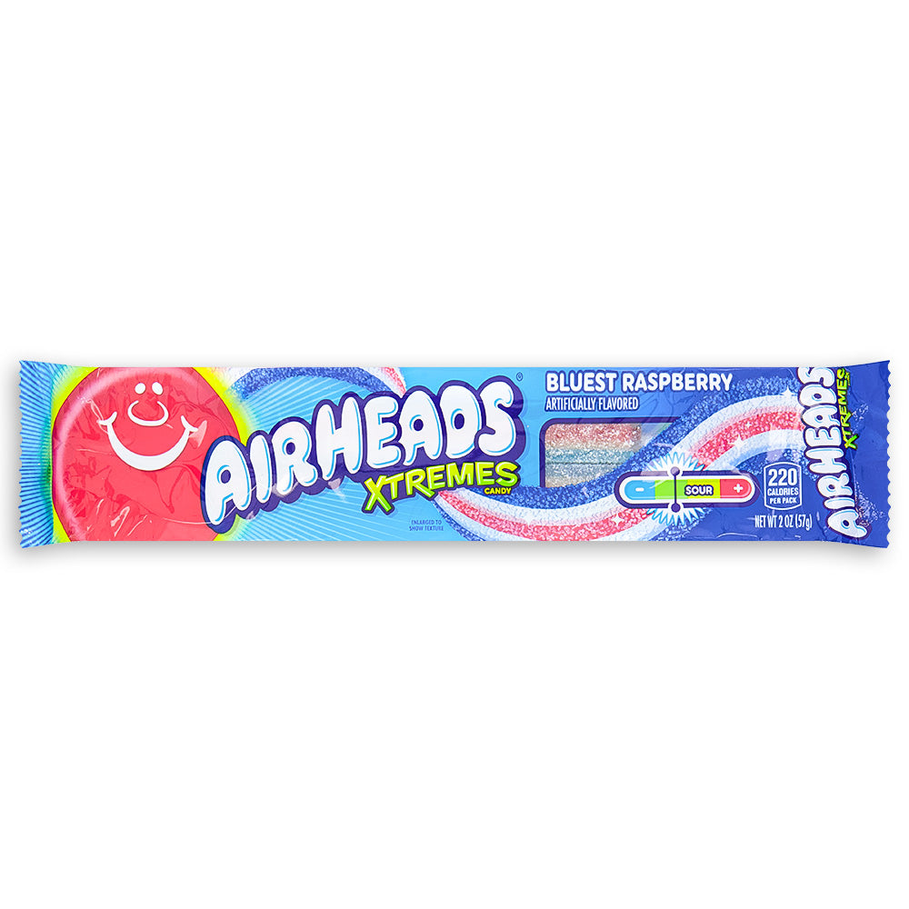 AirHeads Xtremes Bluest Raspberry -Sour Candy - American Candy