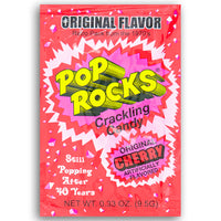 Pop Rocks Original Cherry Popping Candy Front, pop rocks, pop rocks candy, cherry pop rocks, cherry candy, red candy, retro candy, classic candy