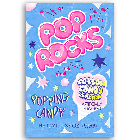 Pop Rocks Cotton Candy Explosion .33oz. Front, pop rocks, pop rocks candy, pop rocks cotton candy, cotton candy pop rocks, cotton candy