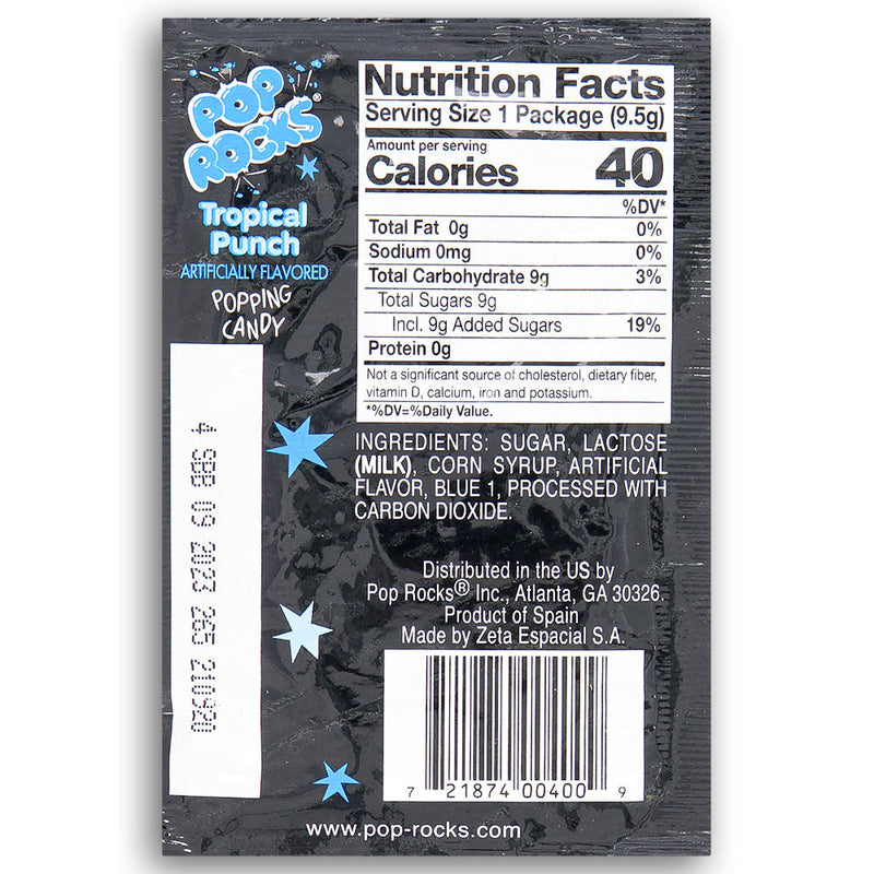 Pop Rocks Tropical Punch Popping Candy Back, pop rocks, pop rocks candy, blue candy, retro candy, classic candy