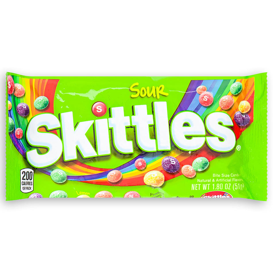 Skittles Sour Candies 51g Front, Skittles, skittles candy, original skittles, sour skittles, sour candy, sour candies