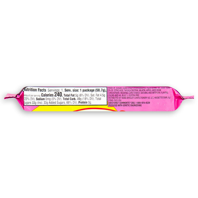 Starburst Fruit Chews FaveREDS 57.6g Back, Starburst, starburst candy, red candy, red starburst, red candies