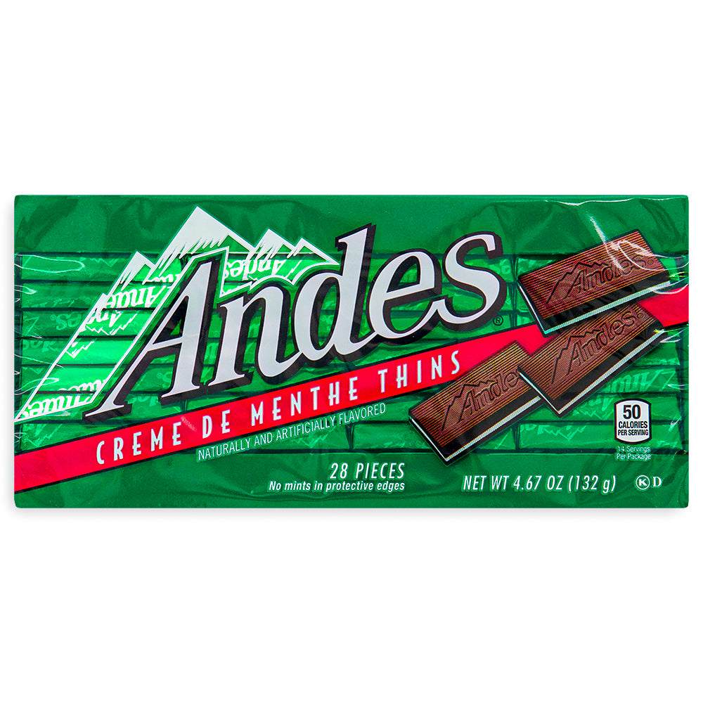 Andes Crème de Menthe Thins Theater Pack with Chocolate - Movie Theater Candy- Front