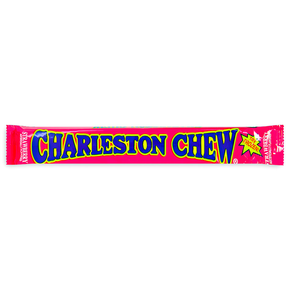Charleston Chew Strawberry Candy Bar 2oz Front, Charleston Chew, Charleston Chew Candy, Strawberry Chocolate Bar, Charleston Candy Bar, Charleston Chew Chocolate