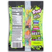 Trolli Sour Brite All Star Mix 4.25oz Back Ingredients Nutrition Facts, Trolli Sour Brite All Star Mix, tangy gummies, electrifying sourness, star-studded fun, candy enthusiasts, flavor explorers, lively candy experience, interstellar taste escapade