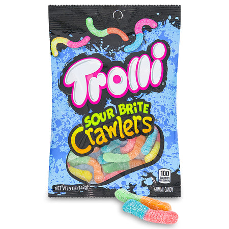Trolli Sour Brite Crawlers Opened - Gummy Worms from Trolli