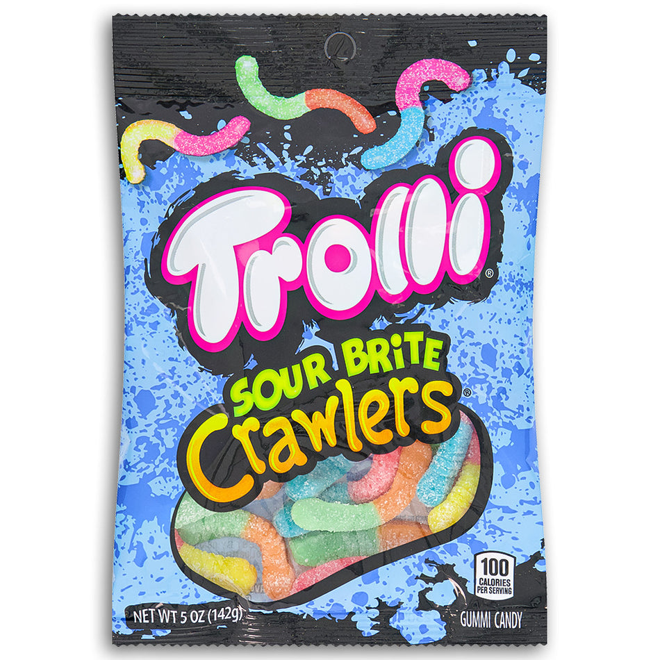 Trolli Sour Brite Crawlers Candy Front - Gummy Worms from Trolli