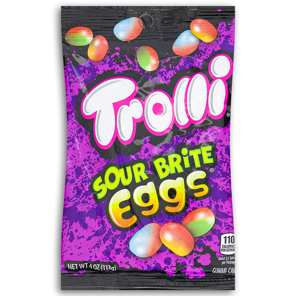 Trolli Sour Brite Eggs 4oz Front - Sour Candies from Trolli