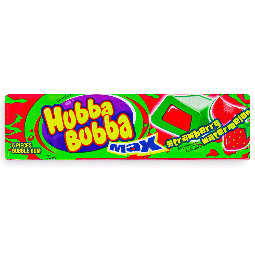 Hubba Bubba Max Strawberry Watermelon Bubble Gum, retro candy, retro gum, hubba bubba, hubba bubba bubble gum, hubba bubba chewing gum, ​​watermelon gum, watermelon bubble gum