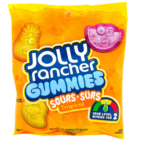 Jolly Rancher Gummies Sour Tropical - 182g, jolly rancher, jolly rancher candy, jolly rancher gummies, jolly rancher gummy, sour candy, sour gummy, jolly rancher sour, sour jolly rancher, tropical candy, tropical gummy